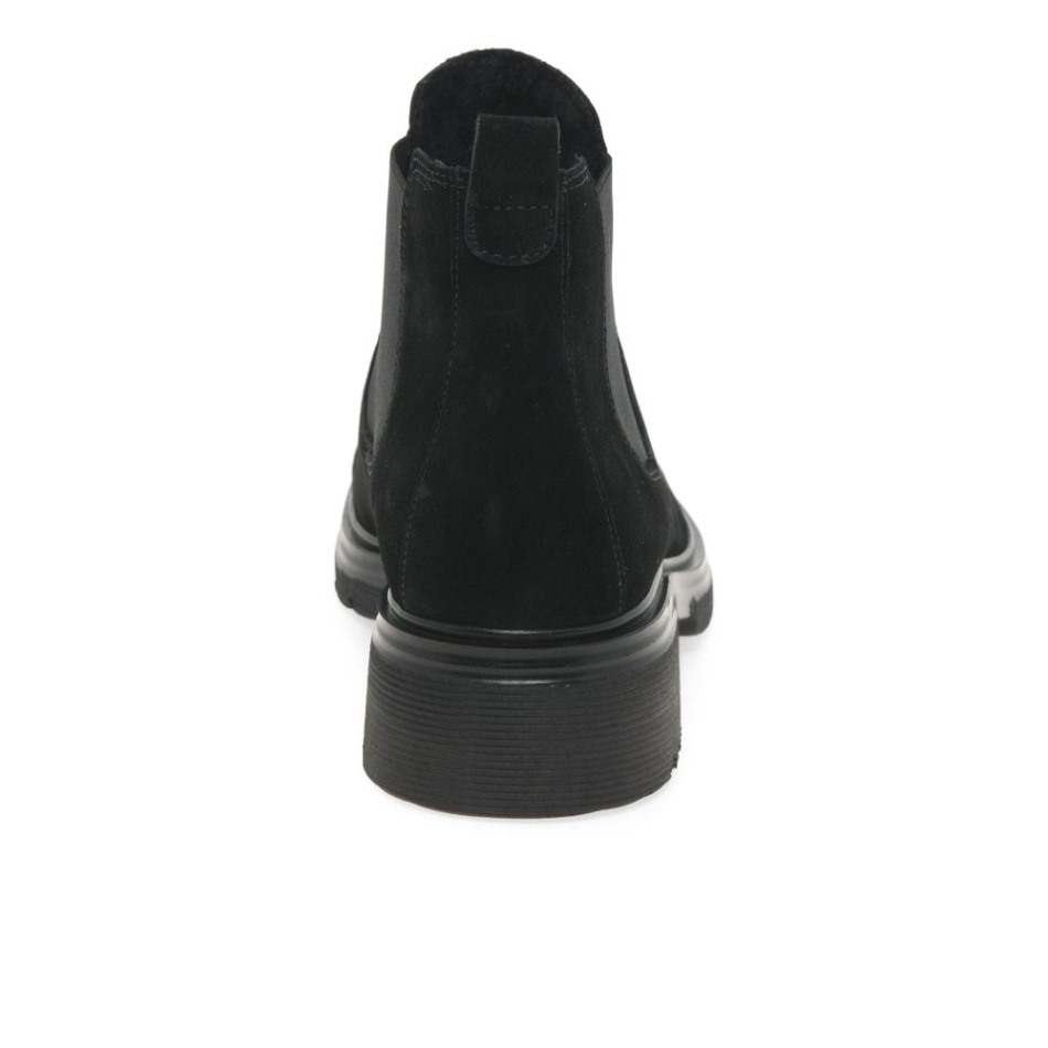 Babel Bottes Chelsea Pour Femmes En Daim Noir Gabor | Exclusif